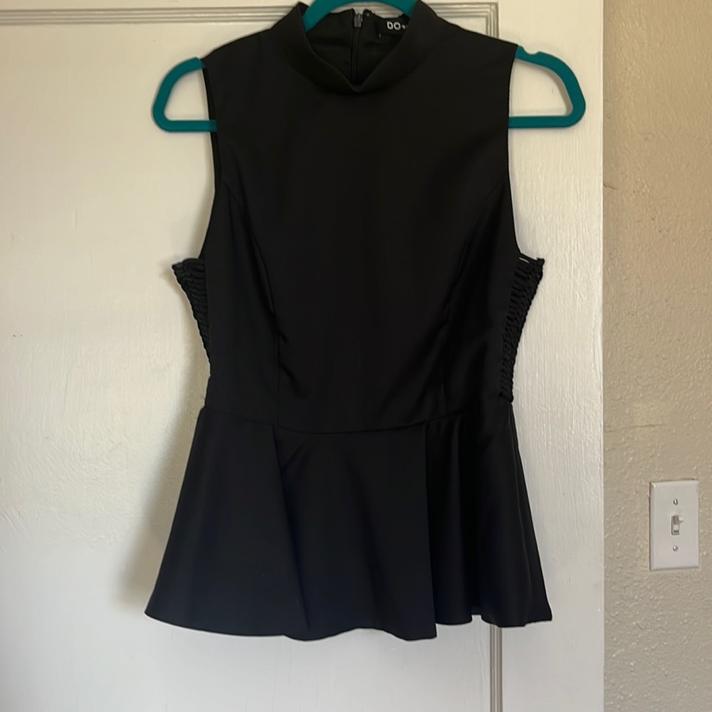 Black Fit and Flare Top